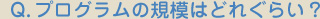 プログラムの規模はどれぐらい？